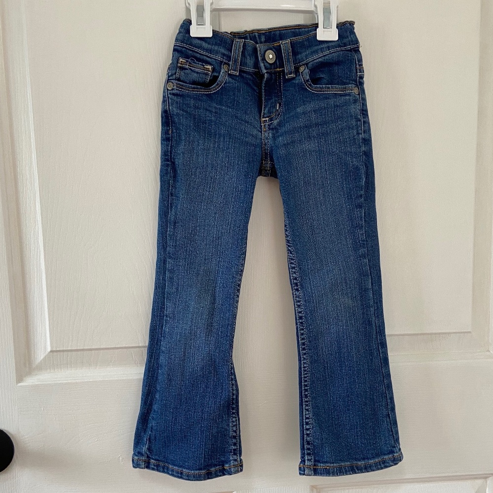 Sonoma bootcut jeans pockets elastic waist buttons in Girls Size 4 (Little Kids)